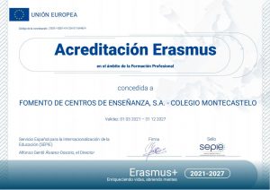 acreditacion - Ciclos de Formación Profesional - Montecastelo